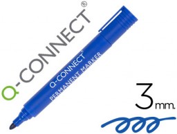 Rotulador Q-Connect tinta azul punta redonda